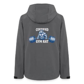 Muscular Gym Rat – Grafik für Fitness Fans - Frauen Recycelte Softshelljacke von Stanley/Stella - Anthrazit - Hinten - AI Model Female 172 light (172cm)