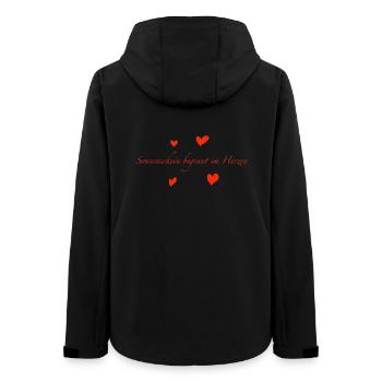 Sunshine begins in the heart - Women’s Recycled Softshell Jacket by Stanley/Stella - black - Back - AI Model Female 172 light (172cm)