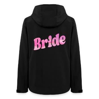 Bride Wedding - Women’s Recycled Softshell Jacket by Stanley/Stella - black - Back - AI Model Female 172 light (172cm)