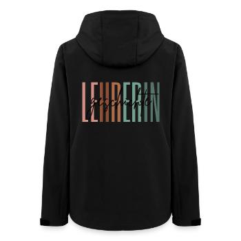 Lehrerin Geschichte Geschichtslehrerin Geschenk - Frauen Recycelte Softshelljacke von Stanley/Stella - Schwarz - Hinten - AI Model Female 172 light (172cm)