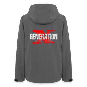 Generation X 1965 1980 Retro - Women’s Recycled Softshell Jacket by Stanley/Stella - anthracite - Back - AI Model Female 172 light (172cm)