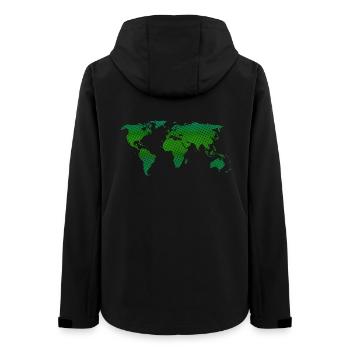 Green World - Frauen Recycelte Softshelljacke von Stanley/Stella - Schwarz - Hinten - AI Model Female 172 light (172cm)