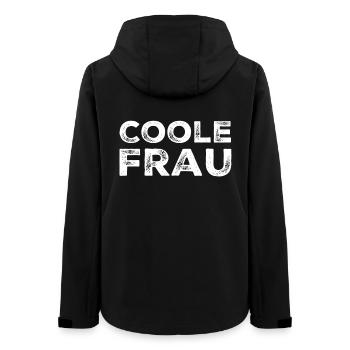 Coole Frau - Frauen Recycelte Softshelljacke von Stanley/Stella - Schwarz - Hinten - AI Model Female 172 light (172cm)