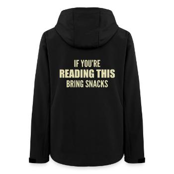 if you're reading this bring snacks - Veste softshell femme recyclée Stanley/Stella - noir - Dos - AI Model Female 172 light (172cm)