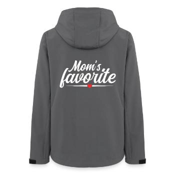 Fils préféré du cœur - La fierté de maman - Veste softshell femme recyclée Stanley/Stella - charbon - Dos - AI Model Female 172 light (172cm)