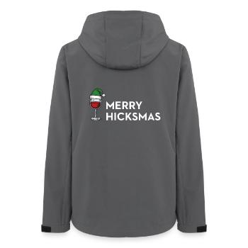 Merry Hicksmas – Anti Xmas Edition - Women’s Recycled Softshell Jacket by Stanley/Stella - anthracite - Back - AI Model Female 172 light (172cm)