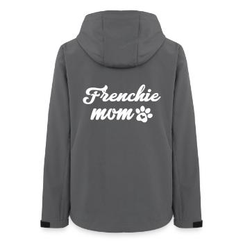 Frenchie Mom - Frauen Recycelte Softshelljacke von Stanley/Stella - Anthrazit - Hinten - AI Model Female 172 light (172cm)