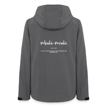 mbukimvuki w - Frauen Recycelte Softshelljacke von Stanley/Stella - Anthrazit - Hinten - AI Model Female 172 light (172cm)