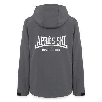 Après-Ski – Instructor (Konkav / Apres Ski / B) - Frauen Recycelte Softshelljacke von Stanley/Stella - Anthrazit - Hinten - AI Model Female 172 light (172cm)