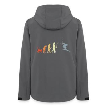 Development of a skier - Women’s Recycled Softshell Jacket by Stanley/Stella - anthracite - Back - AI Model Female 172 light (172cm)