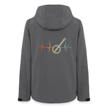 Banjo Herzlinie - Frauen Recycelte Softshelljacke von Stanley/Stella - Anthrazit - Hinten - AI Model Female 172 light (172cm)