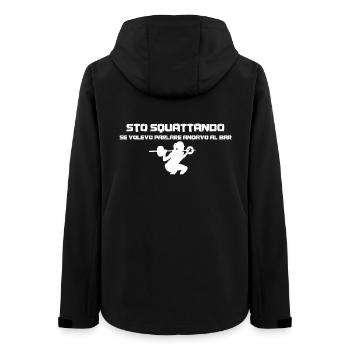 Squat Girl - Frauen Recycelte Softshelljacke von Stanley/Stella - Schwarz - Hinten - AI Model Female 172 light (172cm)