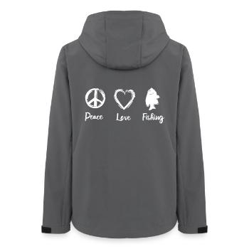 Amour de la pêche - Veste softshell femme recyclée Stanley/Stella - charbon - Dos - AI Model Female 172 light (172cm)