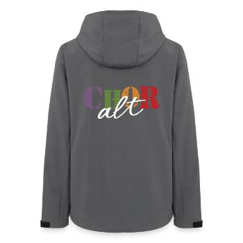 Choir Alto - Women’s Recycled Softshell Jacket by Stanley/Stella - anthracite - Back - AI Model Female 172 light (172cm)