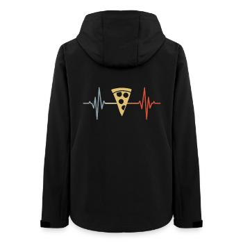 Pizza Pulsschlag - Frauen Recycelte Softshelljacke von Stanley/Stella - Schwarz - Hinten - AI Model Female 172 light (172cm)