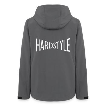 hardstyle music dancing disco record deejay dj fame - Women’s Recycled Softshell Jacket by Stanley/Stella - anthracite - Back - AI Model Female 172 light (172cm)
