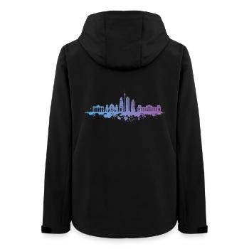 Berlin Brandenburger Tor Hauptstadt - Frauen Recycelte Softshelljacke von Stanley/Stella - Schwarz - Hinten - AI Model Female 172 light (172cm)