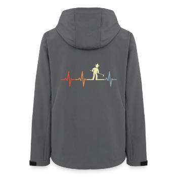 Landwirtschaft Herzklopfen - Frauen Recycelte Softshelljacke von Stanley/Stella - Anthrazit - Hinten - AI Model Female 172 light (172cm)