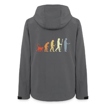 Butcher Development - Women’s Recycled Softshell Jacket by Stanley/Stella - anthracite - Back - AI Model Female 172 light (172cm)