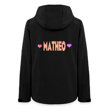 Matheo - Frauen Recycelte Softshelljacke von Stanley/Stella - Schwarz - Hinten - AI Model Female 172 light (172cm)