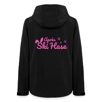 Apres Ski Rabbit Ski Après Ski Party Rose neige - Veste softshell femme recyclée Stanley/Stella - noir - Dos - AI Model Female 172 light (172cm)