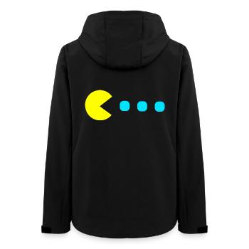 Retro Game - Frauen Recycelte Softshelljacke von Stanley/Stella - Schwarz - Hinten - AI Model Female 172 light (172cm)