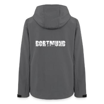 Dortmund - Frauen Recycelte Softshelljacke von Stanley/Stella - Anthrazit - Hinten - AI Model Female 172 light (172cm)