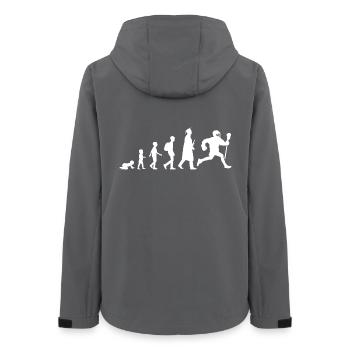 Lacrosse Evolution - Women’s Recycled Softshell Jacket by Stanley/Stella - anthracite - Back - AI Model Female 172 light (172cm)
