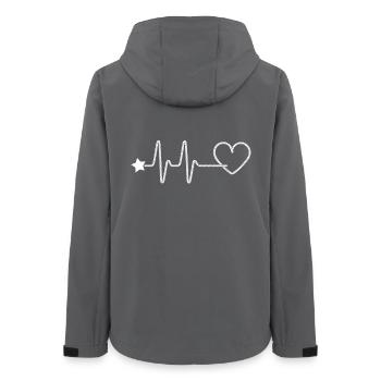 Line Dance ist mein Cardio – Country Western Tanz - Frauen Recycelte Softshelljacke von Stanley/Stella - Anthrazit - Hinten - AI Model Female 172 light (172cm)