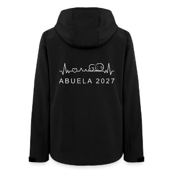 Futura Abuela 2027 Ritmo Cardiaco Anuncio Embarazo - Frauen Recycelte Softshelljacke von Stanley/Stella - Schwarz - Hinten - AI Model Female 172 light (172cm)