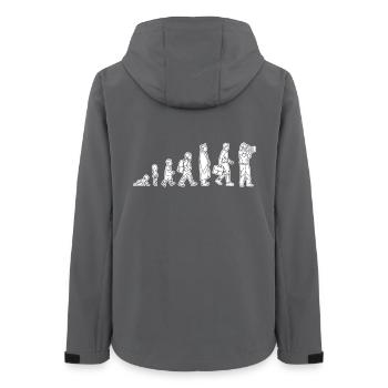 From child to cameraman - Women’s Recycled Softshell Jacket by Stanley/Stella - anthracite - Back - AI Model Female 172 light (172cm)