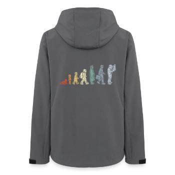 Cycle de vie de l’électricien - Veste softshell femme recyclée Stanley/Stella - charbon - Dos - AI Model Female 172 light (172cm)