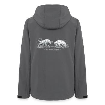 Discipline basée sur les données : conception Bull & Bear - Veste softshell femme recyclée Stanley/Stella - charbon - Dos - AI Model Female 172 light (172cm)
