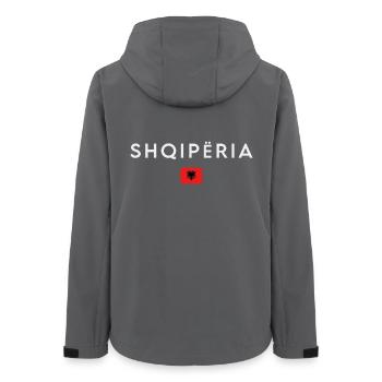 Albanische Flagge, Albanischer Stolz - Frauen Recycelte Softshelljacke von Stanley/Stella - Anthrazit - Hinten - AI Model Female 172 light (172cm)