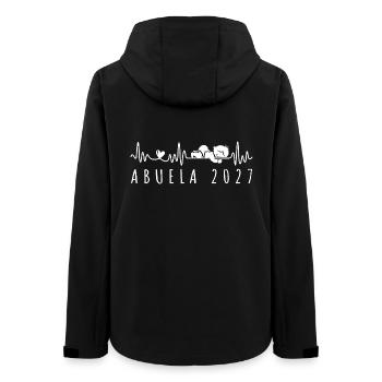 Futura Abuela 2027 Anuncio de Embarazo - Frauen Recycelte Softshelljacke von Stanley/Stella - Schwarz - Hinten - AI Model Female 172 light (172cm)
