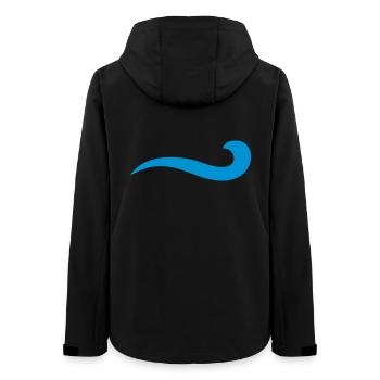 wasser - Frauen Recycelte Softshelljacke von Stanley/Stella - Schwarz - Hinten - AI Model Female 172 light (172cm)