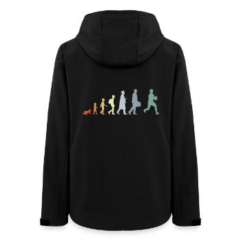 Vintage Rugby Evolution - Women’s Recycled Softshell Jacket by Stanley/Stella - black - Back - AI Model Female 172 light (172cm)