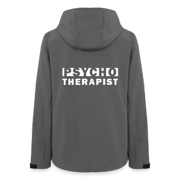 Psychotherapist – Mental Health Design - Women’s Recycled Softshell Jacket by Stanley/Stella - anthracite - Back - AI Model Female 172 light (172cm)