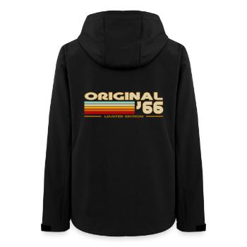 1966 - Women’s Recycled Softshell Jacket by Stanley/Stella - black - Back - AI Model Female 172 light (172cm)