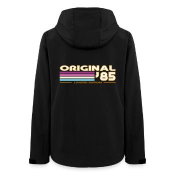 1985 - Frauen Recycelte Softshelljacke von Stanley/Stella - Schwarz - Hinten - AI Model Female 172 light (172cm)