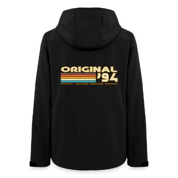 1994 - Frauen Recycelte Softshelljacke von Stanley/Stella - Schwarz - Hinten - AI Model Female 172 light (172cm)