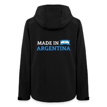Hergestellt in Argentinien - Frauen Recycelte Softshelljacke von Stanley/Stella - Schwarz - Hinten - AI Model Female 172 light (172cm)
