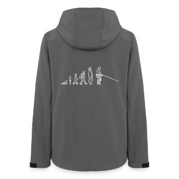 Évolution de la pêche - Veste softshell femme recyclée Stanley/Stella - charbon - Dos - AI Model Female 172 light (172cm)