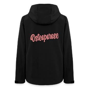 Osteoporosis Bone loss - Women’s Recycled Softshell Jacket by Stanley/Stella - black - Back - AI Model Female 172 light (172cm)