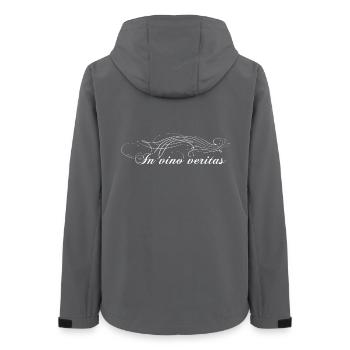 In vino veritas Pliny In wine lies the truth - Women’s Recycled Softshell Jacket by Stanley/Stella - anthracite - Back - AI Model Female 172 light (172cm)