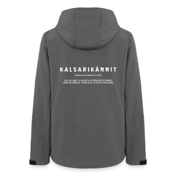 kalsarikännit w - Frauen Recycelte Softshelljacke von Stanley/Stella - Anthrazit - Hinten - AI Model Female 172 light (172cm)