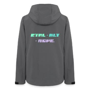 CTRL ALT NOPE - IT Motiv - Frauen Recycelte Softshelljacke von Stanley/Stella - Anthrazit - Hinten - AI Model Female 172 light (172cm)