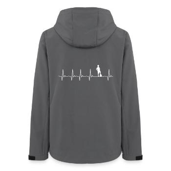 Fußball Jugend Kinder Geschenk - Frauen Recycelte Softshelljacke von Stanley/Stella - Anthrazit - Hinten - AI Model Female 172 light (172cm)