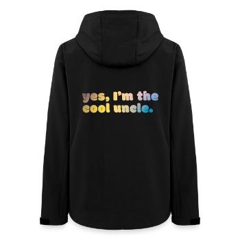 Cool Uncle Statement - Frauen Recycelte Softshelljacke von Stanley/Stella - Schwarz - Hinten - AI Model Female 172 light (172cm)
