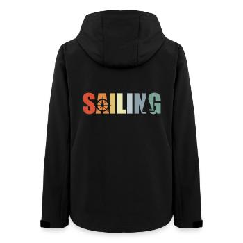 Voilier - Veste softshell femme recyclée Stanley/Stella - noir - Dos - AI Model Female 172 light (172cm)